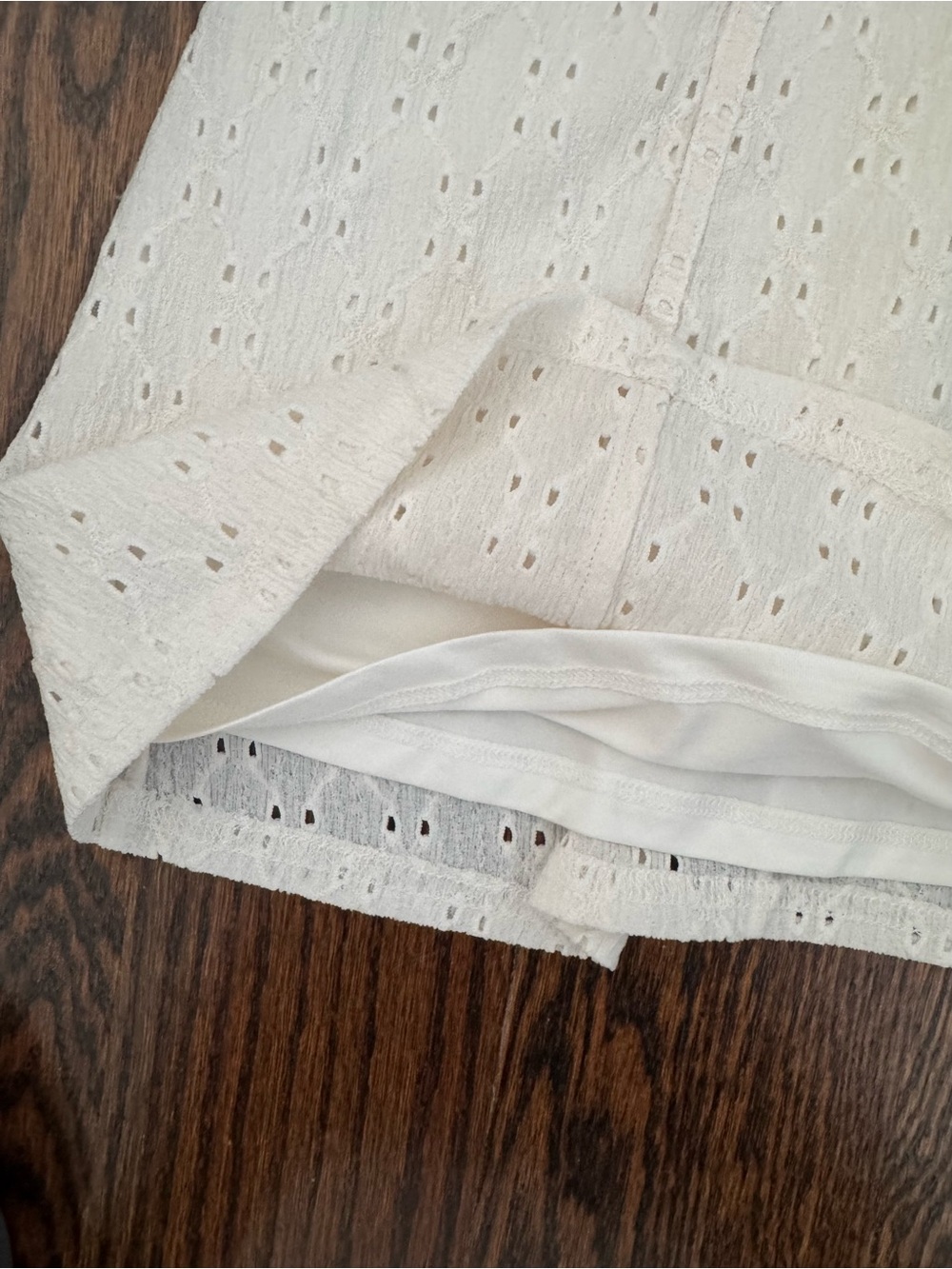 NWT H&M Corset Style Summer Vacation Beach Mini Dress Cream White Women XS - Picture 8 of 16